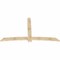 Ekena Millwork Bellingham Rough Sawn Timber Gable Bracket, Douglas Fir, 96"W x 56"H x 2"D x 6"F, 14/12 Pitch GBW096X56X0206BEL00RDF - alternate 5